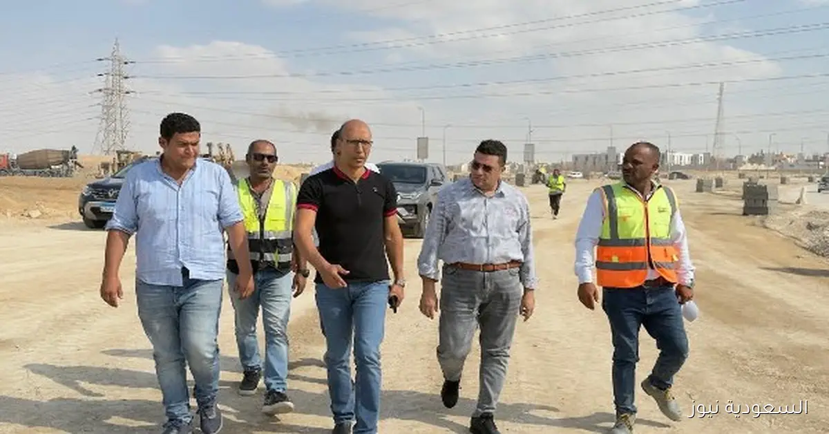 الغيطى ورشاد يزوران شارع التسعين الشمالي لتفقد الأعمال المتبقية