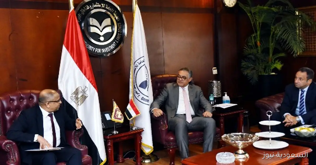 حسام هيبة يستعرض مع سفير سريلانكا آفاق التعاون الاستثماري بين البلدين