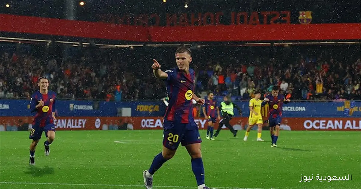 داني أولمو يحرز الهدف الثالث لبرشلونة في مواجهة خيتافي