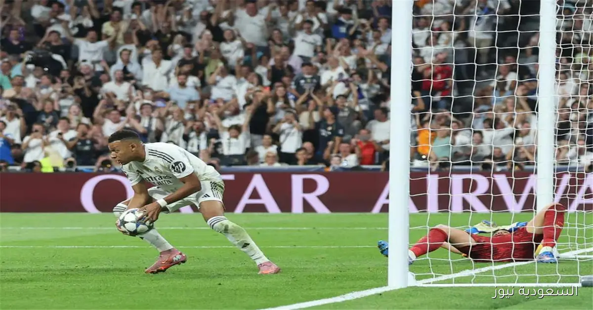 مبابي يحرز الهدف الثاني لريال مدريد في مواجهة مارسيليا