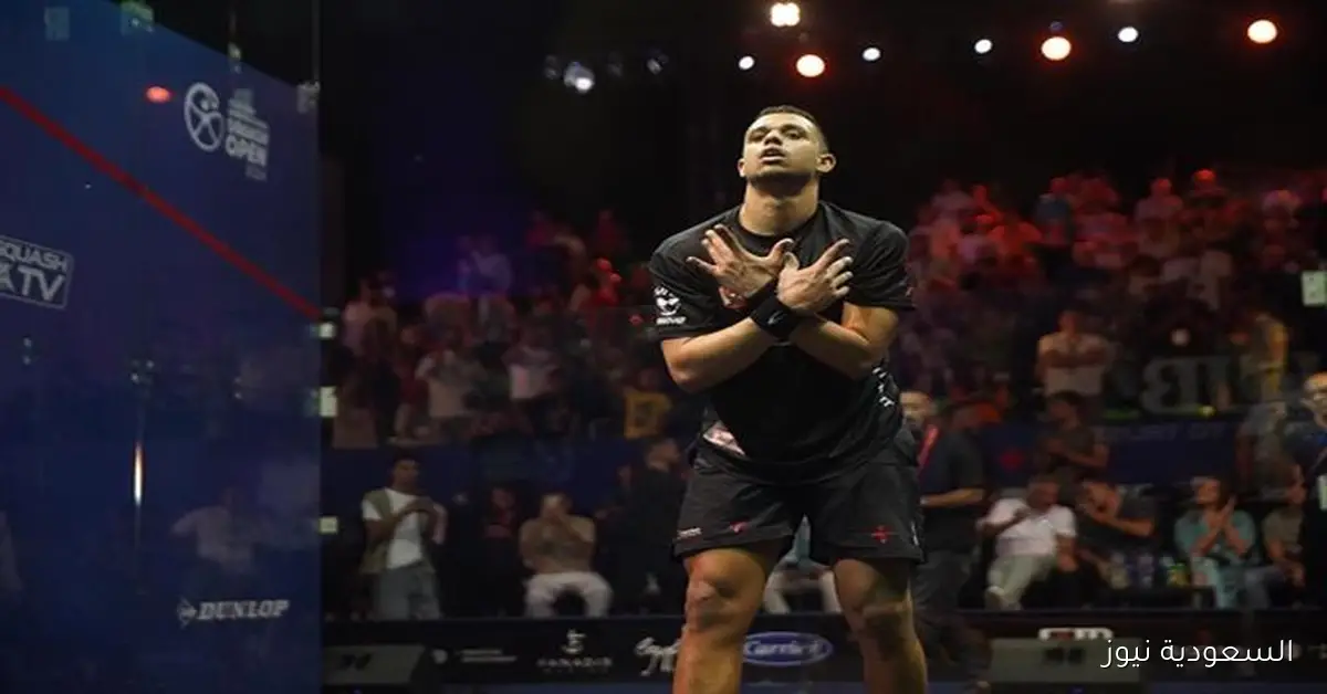 مصطفى عسل يتأهل لنهائي البطولة المفتوحة للإسكواش