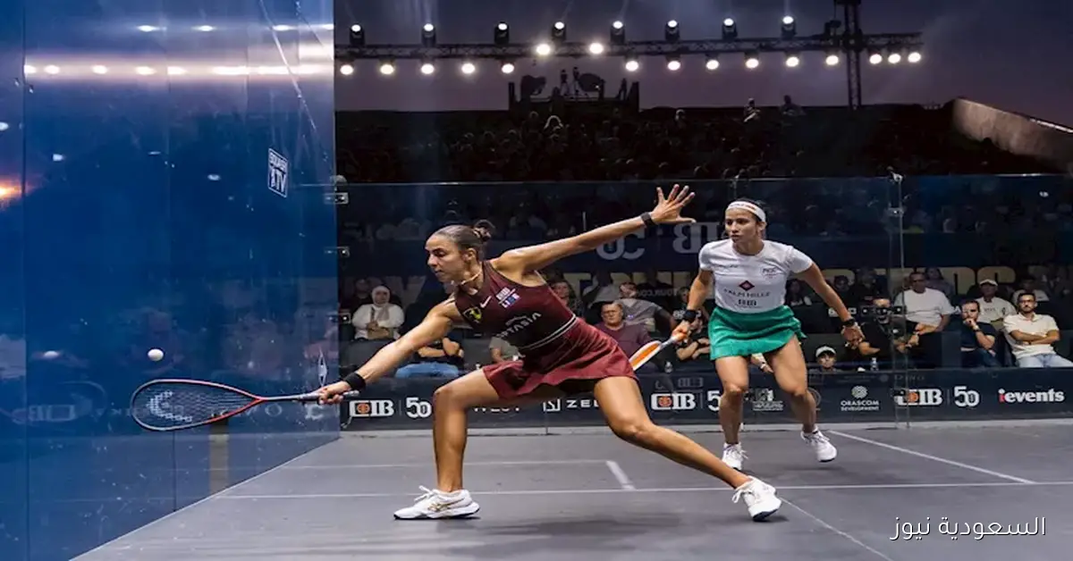 هانيا الحمامي تتغلب على نوران جوهر في بطولة الإسكواش المفتوحة