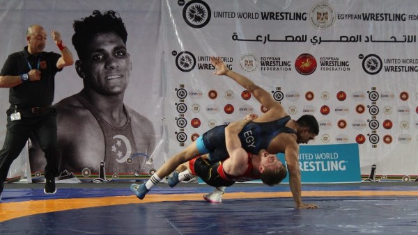 38 ميدالية من مشروع المواهب القومي والبطل الأولمبي في البطولة الدولية للمصارعة