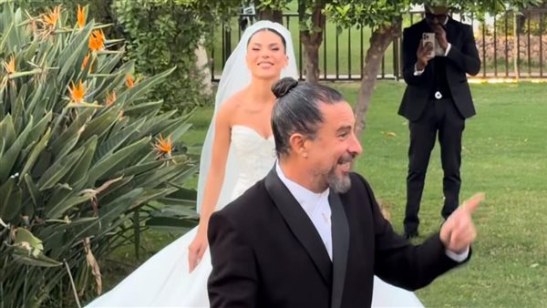 أول لقطات من حفل زفاف المخرج هادي الباجوري وهايدي خالد