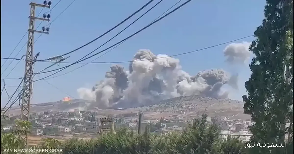 غارات إسرائيلية تضرب بلدة النبطية الفوقا في جنوب لبنان