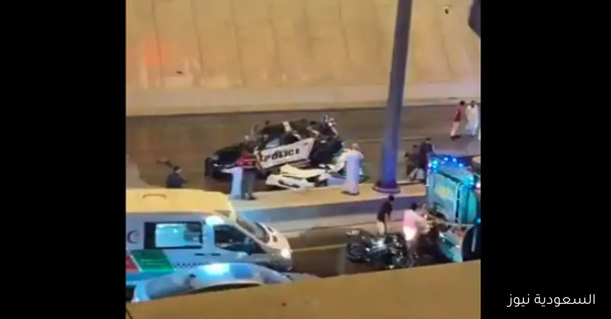 مصرع مواطن مصري في السعودية إثر سقوط سيارة شرطة على عربته أثناء المطاردة