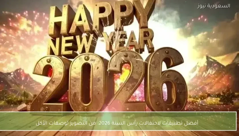 أفضل تطبيقات لاحتفالات رأس السنة 2026: من التصوير لوصفات الأكل