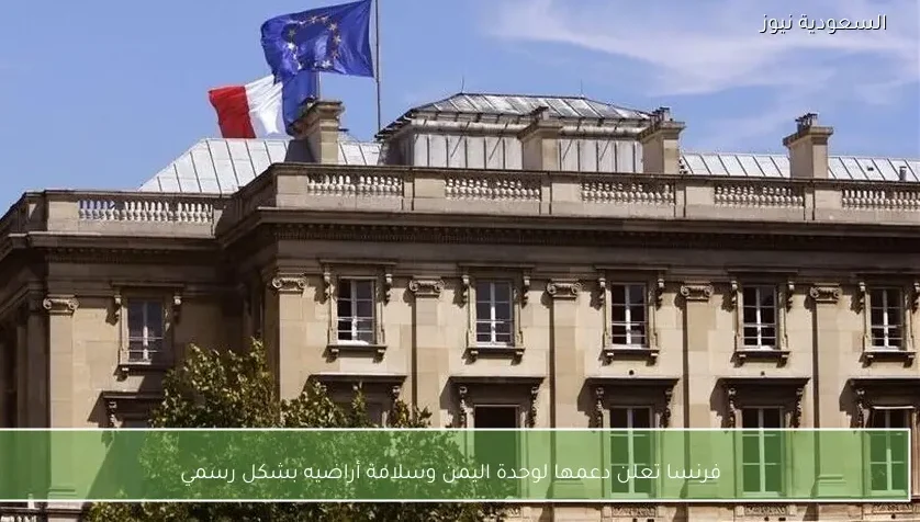 فرنسا تعلن دعمها لوحدة اليمن وسلامة أراضيه بشكل رسمي