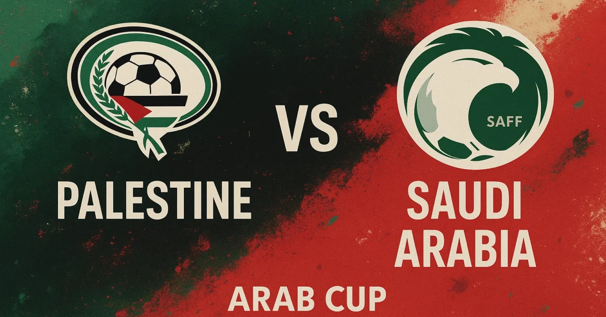 يلا شوت لعبة منتخب فلسطين ضد السعودية.. بدون تقطيع مشاهدة مباراة السعودية وفلسطين اليوم بث مباشر في ¼ نهائي كأس العرب