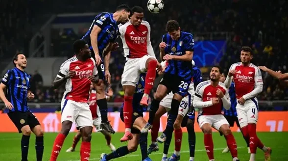 أرسنال ضد إنتر ميلان الليلة في دوري الأبطال