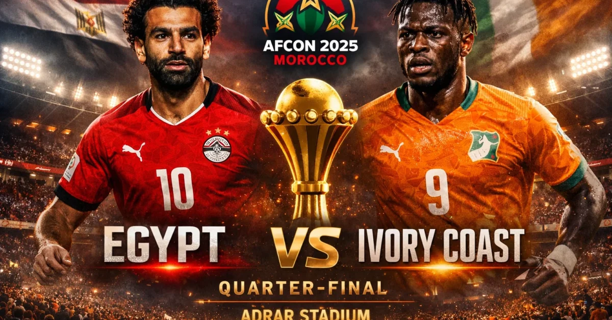 ماتش مصر مباشر Eg.. القنوات المفتوحة الناقلة لمباراة مصر وكوت ديفوار اليوم في دور 8 لكأس أفريقيا 2026