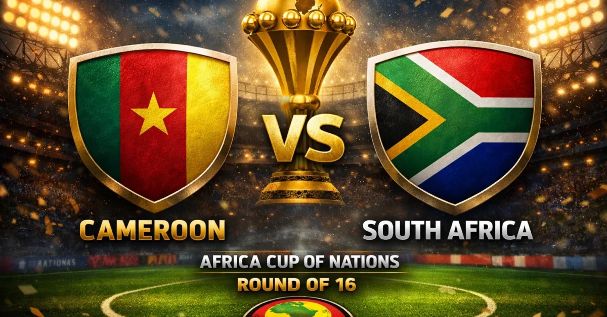 خروج جنوب أفريقيا ضد الكاميرون.. نتيجة مباراة الكاميرون وجنوب افريقيا في الكان كأس الأمم الأفريقية