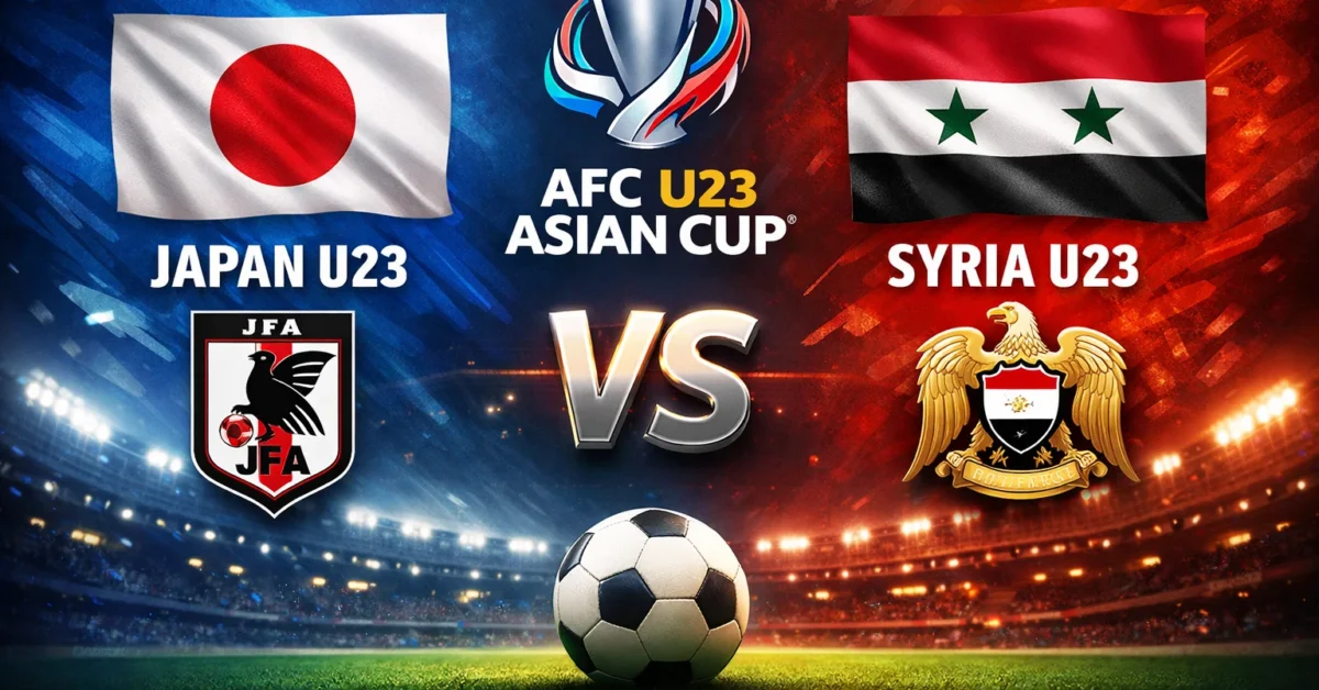 منتخب اليابان تحت 23 يكتسح النسور.. نتيجة مباراة سوريا واليابان في إفتتاح كأس آسيا الأولمبي
