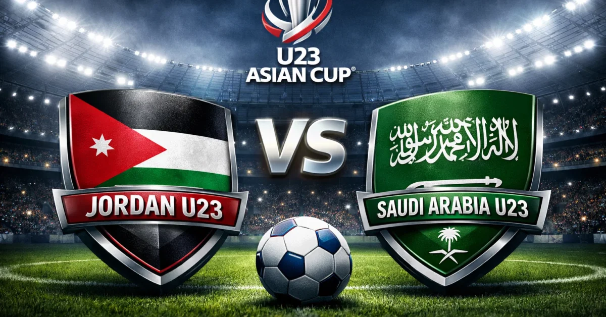 فوز الأردن تحت 23 ضد السعودية تحت 23.. نتيجة مباراة السعودية والاردن في كأس آسيا الأولمبي