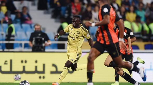 غياب رونالدو يساهم في فوز النصر على الرياض بهدف ماني في الدوري السعودي