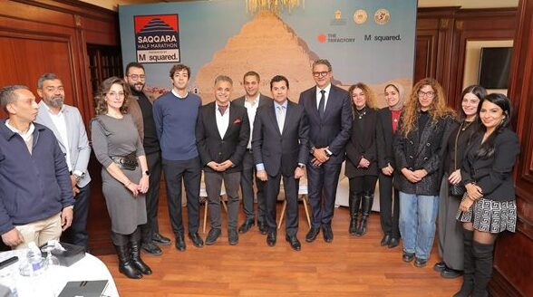 وزير الشباب يشهد مؤتمر الإعلان عن تنظيم نصف ماراثون سقارة